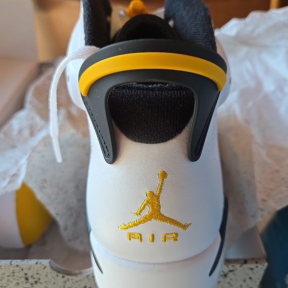 Jordan Yellow and White Sneakers main image 5